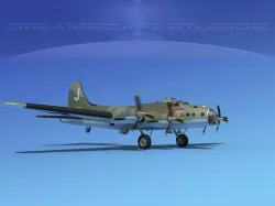 Boeing B-17F Flying Fortress HP V03 3D model