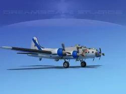 Boeing B-17F Flying Fortress HP V05 3D model