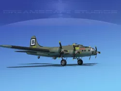 Boeing B-17F Flying Fortress MP V01 3D model