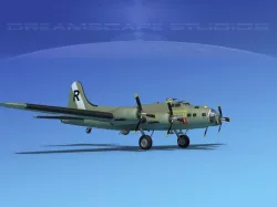 Boeing B-17F Flying Fortress MP V02 3D model