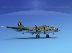 Boeing B-17F Flying Fortress MP V06 3D model
