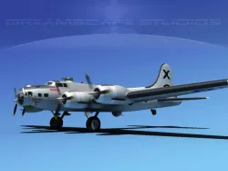 Boeing B-17G Flying Fortress MP V03 3D model