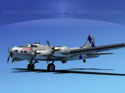 Boeing B-17G Flying Fortress MP V04 3D model