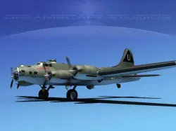 Boeing B-17G Flying Fortress MP V06 3D model