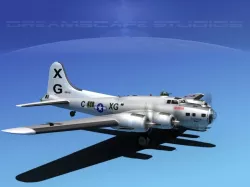 Boeing B-17G HP V03 3D model