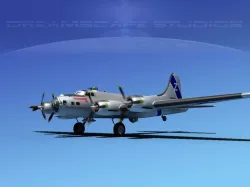 Boeing B-17G HP V04 3D model