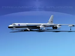 Boeing B-52H Stratofortress NASA 3D model