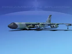 Boeing B-52H Stratofortress V02 3D model
