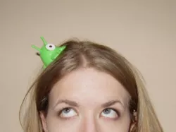 Brain Slug Hair Clip