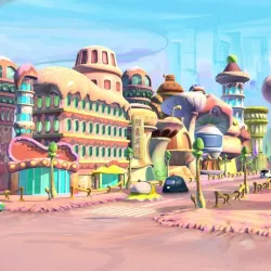 Cartoon Street View 3D model