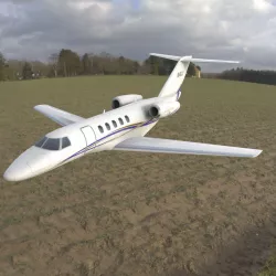 Cessna Citation CJ4 Low-poly  3D model
