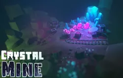 Crystal Mine Low-poly  3D model