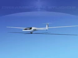 DG-400 15-Metre Motorglider Unmarked 3D model