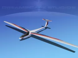 DG-400 15-Metre Motorglider V01 3D model