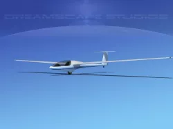 DG-400 15-Metre Motorglider V06 3D model