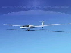 DG-400 17-Metre Motorglider V06 3D model