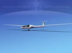 DG-400 17-Metre Motorglider V08 3D model