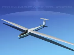 DG-400 17-metre Sailplane V09 3D model