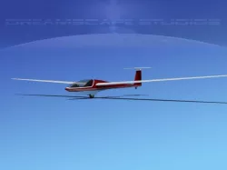 DG-400 17-Metre Sailplane V10 3D model