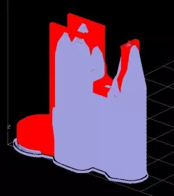 Dimension BST support around AR15 rear half