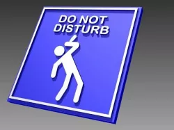 DO NOT DISTURB sign