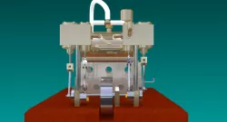 Double steam engine with heater and watertank