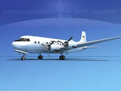 Douglas DC-6 Air Canada 3D model