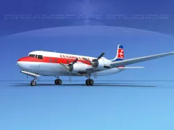 Douglas DC-6 Cunard Eagle 3D model