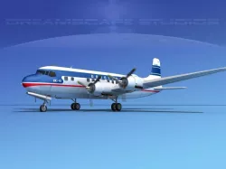 Douglas DC-6 Delta Airlines 2 3D model