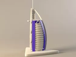 Dubai Burj 3D model
