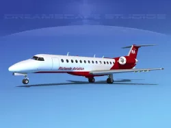 Embraer ERJ-135 Richards Aviation 3D model
