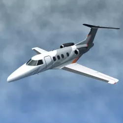 Embraer Phenom 100 business jet Low-poly  3D model