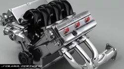 Engine V6 DOHC 3D model