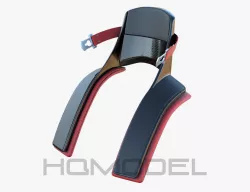 F1 Neck Protection Formula PBR Generic Low-poly  3D model