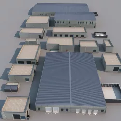 factory building 3D model