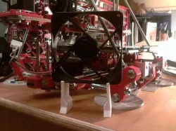 Fan Stand // 25.4mm (t) x 55mm (h) x WWmm (w)