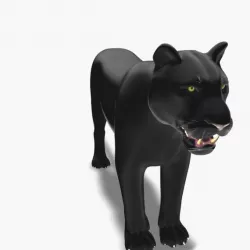 Feline Panther - 3d model 3D model