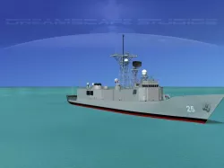 FFG-25 USS Copeland Perry Class Frigate 3D model