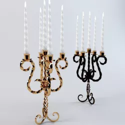 Forged Candlestick 3D model