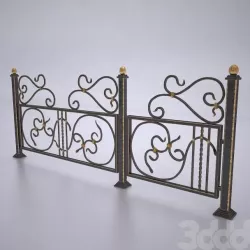 Forged fences 3D model
