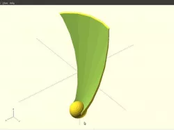 Free falling  Mapleseed model