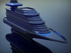 Futuristic Ship  3D model