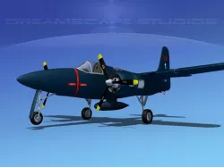Grumman F7F Tigercat V01 3D model