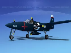 Grumman F7F Tigercat V04 3D model