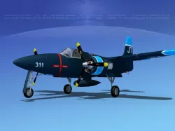 Grumman F7F Tigercat V05 3D model