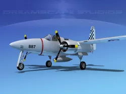 Grumman F7F Tigercat V07 3D model