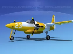 Grumman F7F Tigercat V09 3D model