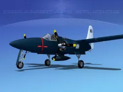 Grumman F7F Tigercat V10 3D model