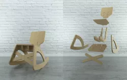 Harswood Rocking Chair 3D model