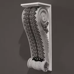 Holder Antique Style 3D model